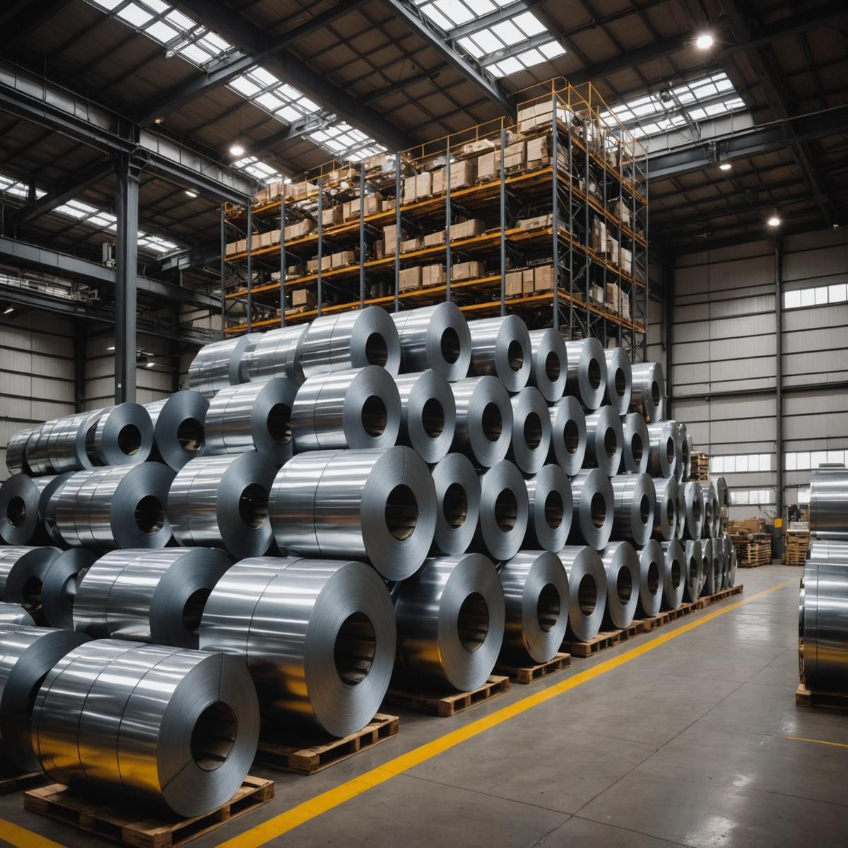 Person standing in a factory with machinery in the background