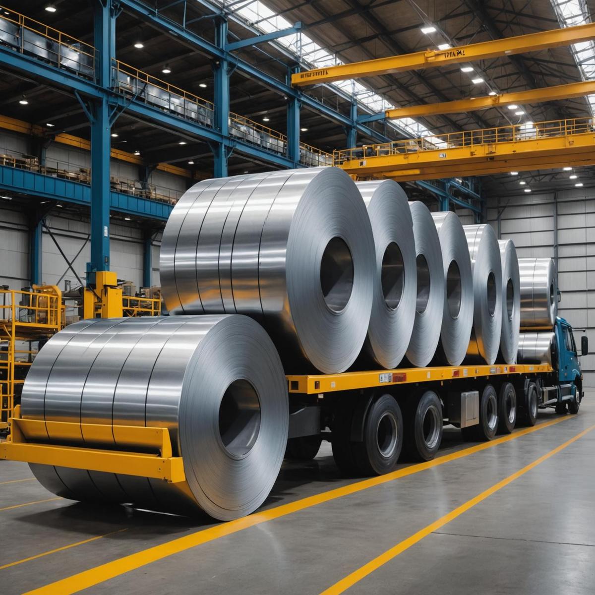 Person standing in a factory with machinery in the background
